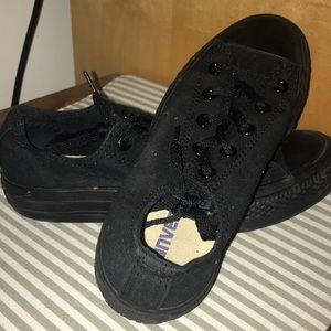 All Black Converse